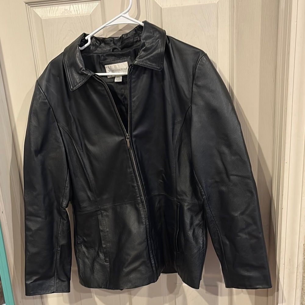 Worthington Black Moto Leather Jacket